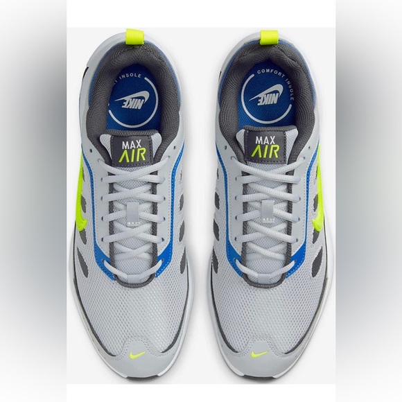 NEW IN BOX Nike "Air Max AP (CU4826-009) Wolf Grey/Lemon Venom, Size: 9.5 - Picture 5 of 8